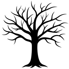 Obraz premium tree silhouette vector