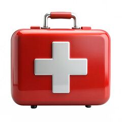Obraz premium First aid kit isolated on transparent background 