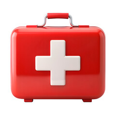 Obraz premium First aid kit isolated on transparent background 