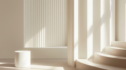 Clean Scandinavian office aesthetic with quiet muted palette and subtle textural details ideal for refined business content