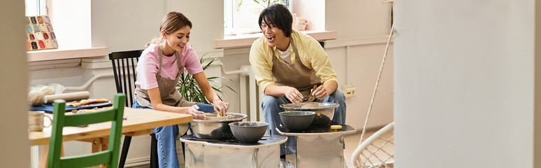 Creating memories together in a pottery studio filled with laughter and creativity © Bliss