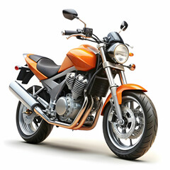 Motorcycle Isolated on White