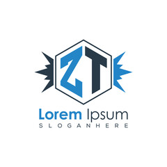 Modern Latter Luxury Monogram Logo with Royal Crown and Polygon Frame
