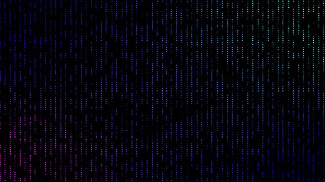 Abstract Hi tech motion graphic background with flickering dots line . technology dots background. Hi tech  loop halftone dotted overlay background.