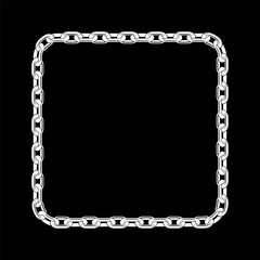 Chain White Color Vector iMage and Illustration
