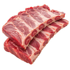 Obraz premium Fresh beef back ribs ready for grilling or barbecue