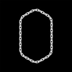 Chain White Color Vector iMage and Illustration