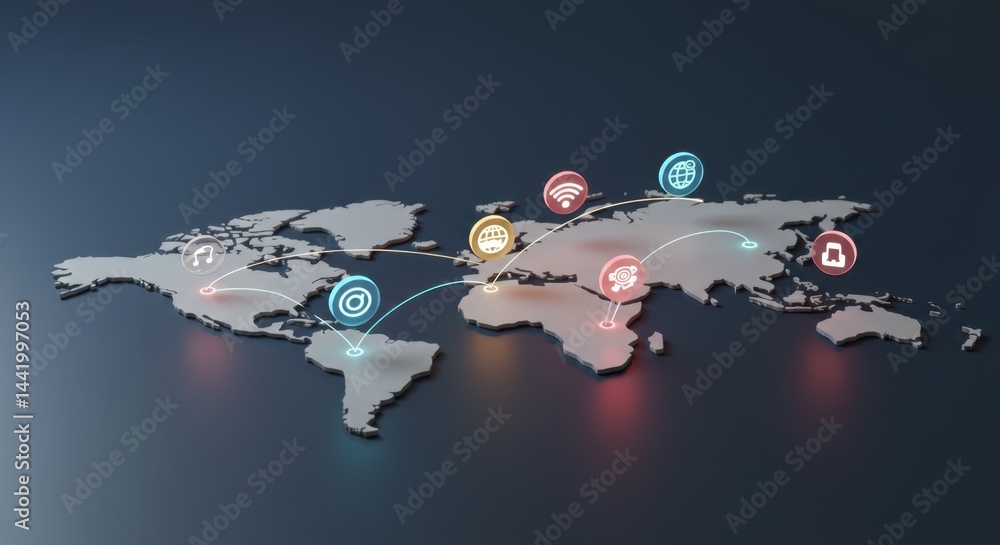 Poster global network connectivity: seamless interconnection of digital services across continents