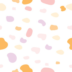  Pastel Abstract Organic Shapes Pattern