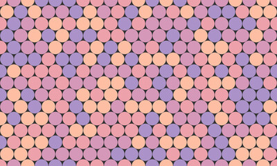 Abstract pastel pink and purple circle pattern.  Perfect for backgrounds, textiles, website designs, and social media.