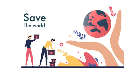 International day of charity hand drawn background vector design illustration