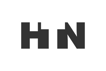 HTN logo design. Initial letter H T N bold font style for tech startups, consulting, corporate branding. Creative company name, headlines typography identity, trendy logotype.
