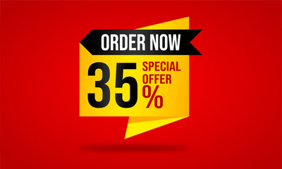 Super Sale – 35% Discount Label