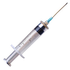 Fototapeta premium Syringe isolated on transparent background 