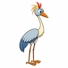 illustration of a crane