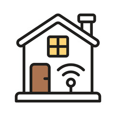 Smart home line style icon is ready for premium use