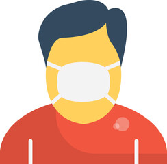 Stay Home Icon with Face Mask