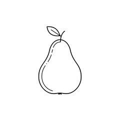 A pear icon representing the concepts of juicy fruits and healthy eating