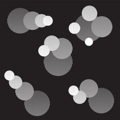 Logo with lines, circles, ovals .Modern art design .Black Vector stripes .Straight speed lines .Geometric shape. Wall art .