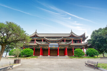 Obraz premium Traditional Chinese ancient buildings, Mengzi, Yunnan, China.