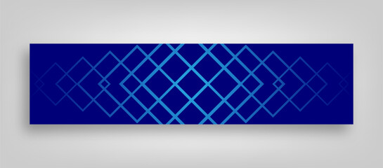 abstract blue linkedin banner design