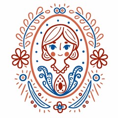 A digital illustration of a girl