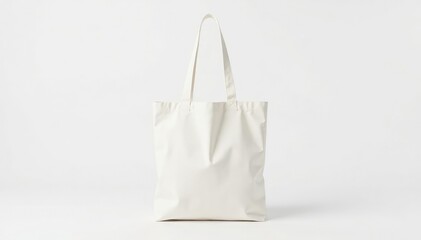 Clean white canvas tote bag, isolated on pure white background , eco bag, simple, material