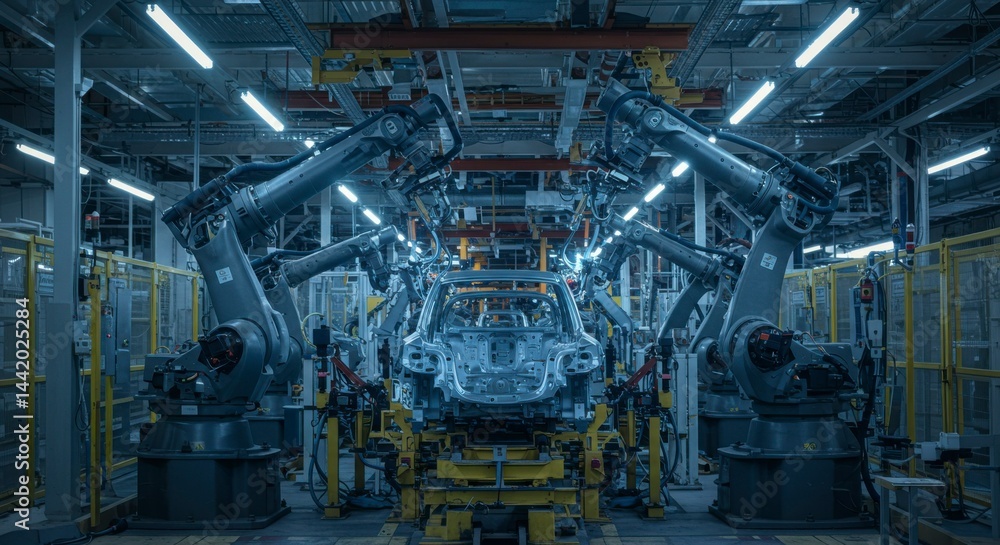 Poster automated vehicle assembly line