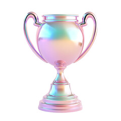Iridescent trophy award winner success champion prize competition