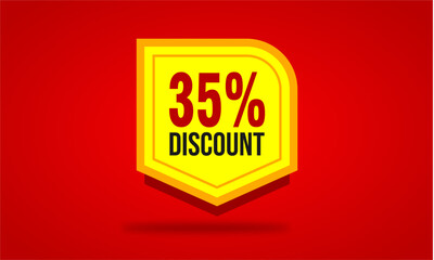 Super Sale – 35% Discount Label