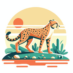 cheetah, animal, cat, safari, nature, african, africa, wildlife, wild, illustration, print, leopard, background, vector, design, fabric, seamless, pattern, fur, abstract, jungle, camouflage, fashion, 