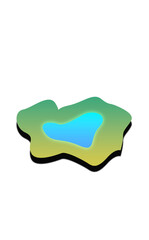 island and lake icon
