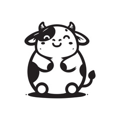 cute cow logo design inspiration