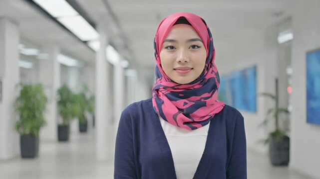 Woman wearing a hijab 