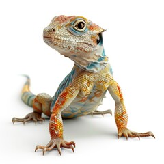 Obraz premium Vibrant lizard with striking color patterns.