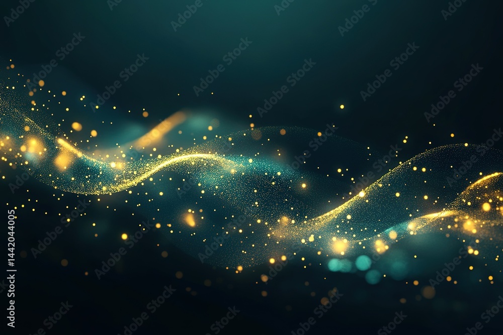 Aufkleber digital growth: abstract representation of data growth, depicted as an upward trending line graph il