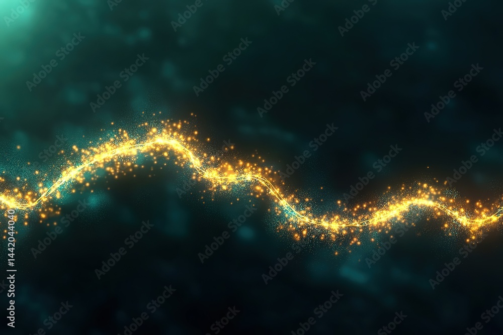 Aufkleber digital growth: abstract representation of data growth, depicted as an upward trending line graph il
