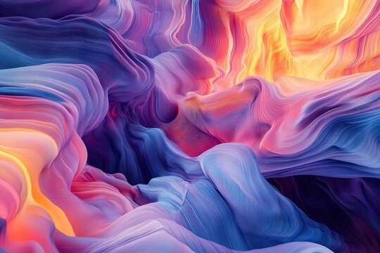 New age of data visualization. Data science and visual management design concept. Abstract background. Hand edited, generative AI based.