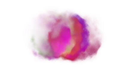 Watercolor paint brush strokes in watercolor isolated against transparent