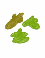 cucumber with leaves