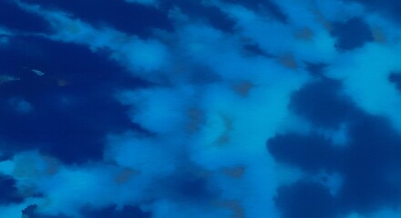 Fototapeta premium Azure Dreamscape AI Generated