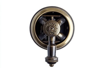 Obraz premium Antique Brass Gas Burner Head Vintage Style Detail Ornate Design Close Up Shot