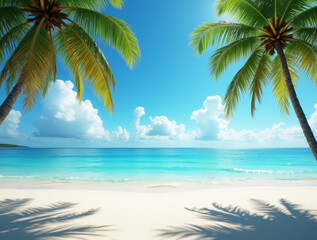 Palm-Shaded Beach Bliss