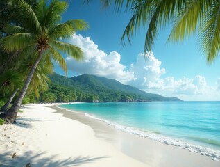 Tropical Paradise with Mountain Views