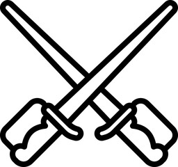 Fencing Icon Vector Illustration