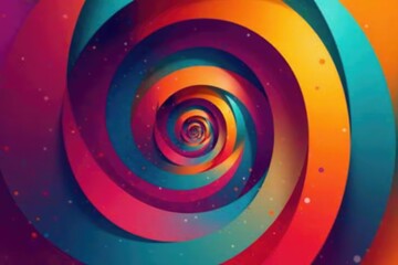 Overlapping circles creating a dynamic optical illusion, overlapping, dynamic, illusion