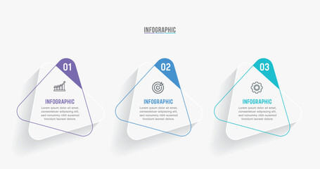 Timeline infographic template design. 3-4-5 options or steps business infographic template design. Can be used for process diagram, presentations, workflow layout, flow chart, steps, banner.