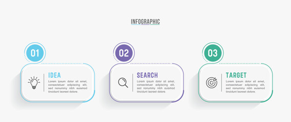 Timeline infographic template design. 3-4-5 options or steps business infographic template design. Can be used for process diagram, presentations, workflow layout, flow chart, steps, banner.