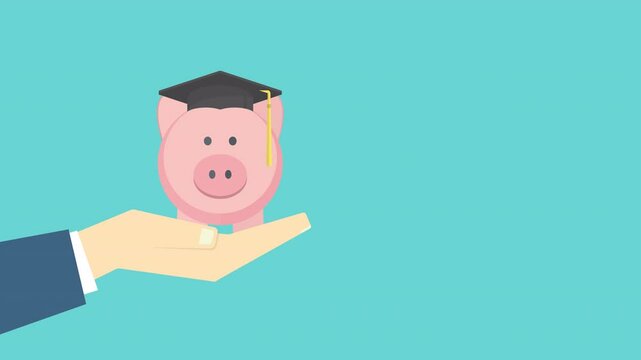 Graduation cost, expensive education, scholarship loan budget, education savings and investment concept.