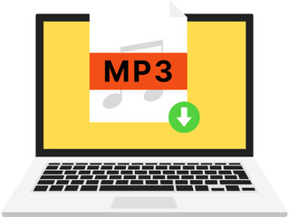 MP3 download on laptop 